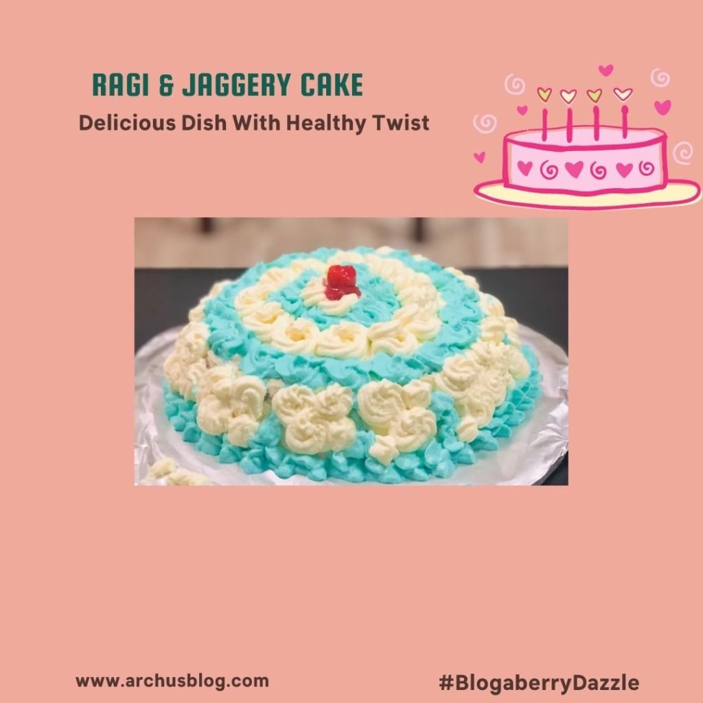 delicious dish with healthy twist Ragi -Jaggery Cake
